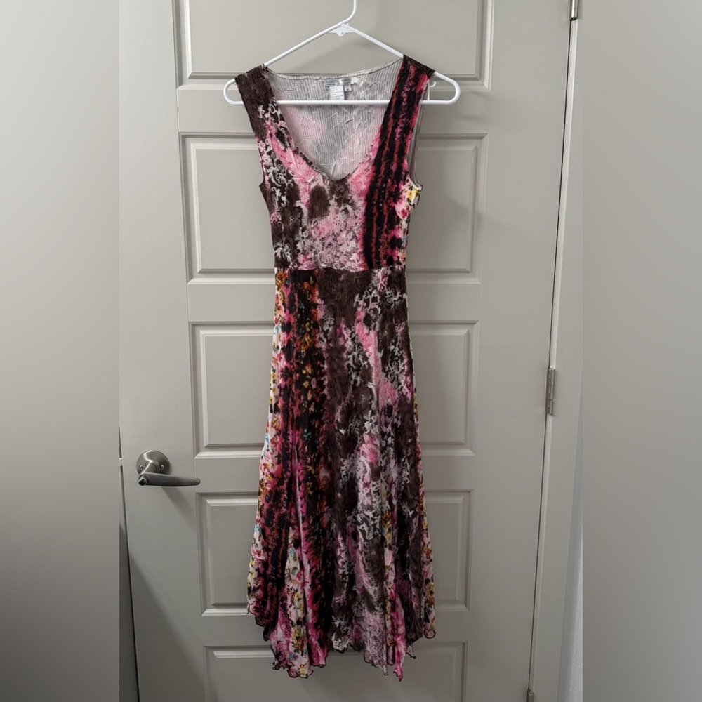 Alberto Makali Pink and Brown Maxi Dress